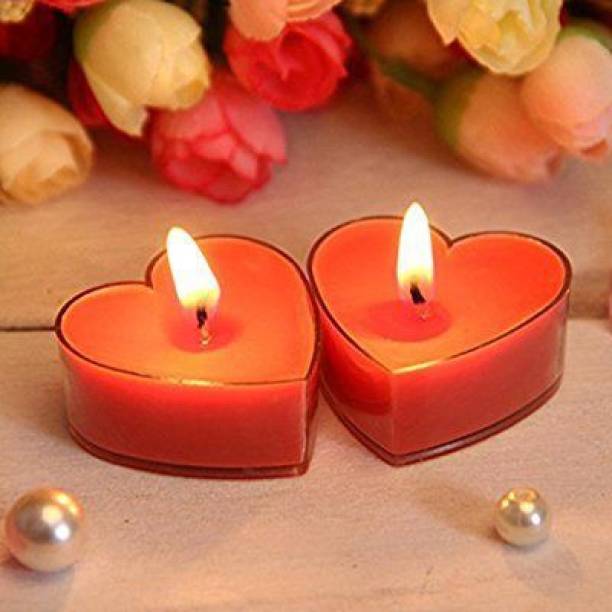 AuraDecor Rose Fragrance Heart Shape Tealight Candle