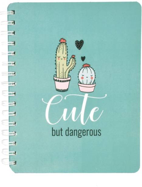 Doodle Cuteness Overload Notebook Diary, Wiro Hardbound, 160 Single Ruled pages, 80 GSM, Gift for Friends, Birthday gift, Gift for Girlfriend Regular Notebook Ruled 160 Pages