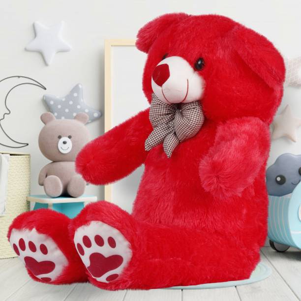 stuffed toy 3 feet red teddy bear  - 90.2 cm