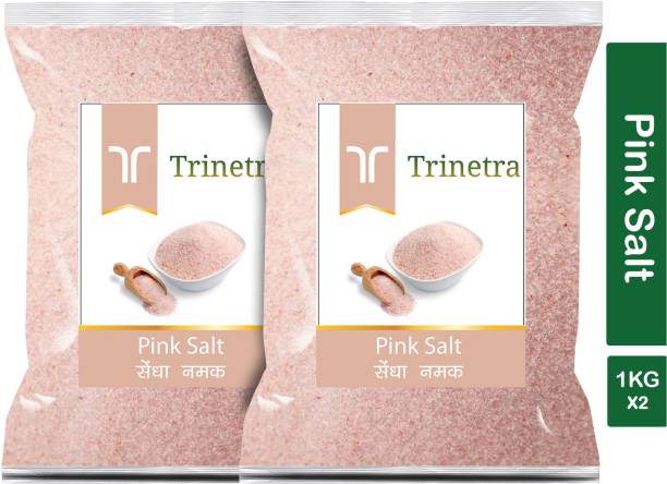Trinetra Best Quality Pink Salt (Sendha Namak)-1Kg (Pack Of 2) Himalayan Pink Salt