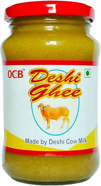 OCB Pure Desi Cow Ghee MAID BY DESHI COW MILK 250gm 100% Neutral Pure (Home & hand Made) Ghee 500 g Glass Bottle