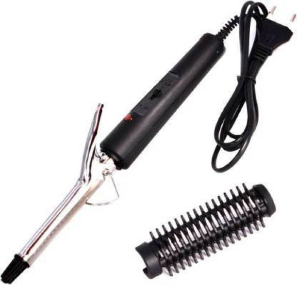 Scaral Steel Rod Brush Styler Hair Care Curler Curl Curling Straightener 30W - Nova NHC-471B0316 Hair Curler (Black & Silver) Electric Hair Curler (Barrel Diameter: 2 cm) Hair Curler