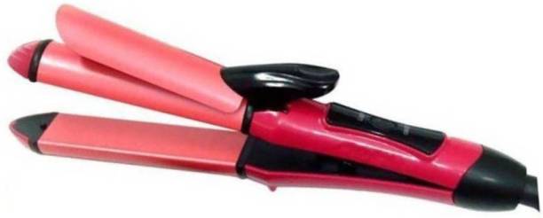 Scaral Hair Straightener and Curler Iron Machine (Pink) - 17033SH Electric Hair Curler (Barrel Diameter: 50 mm) Hair Curler