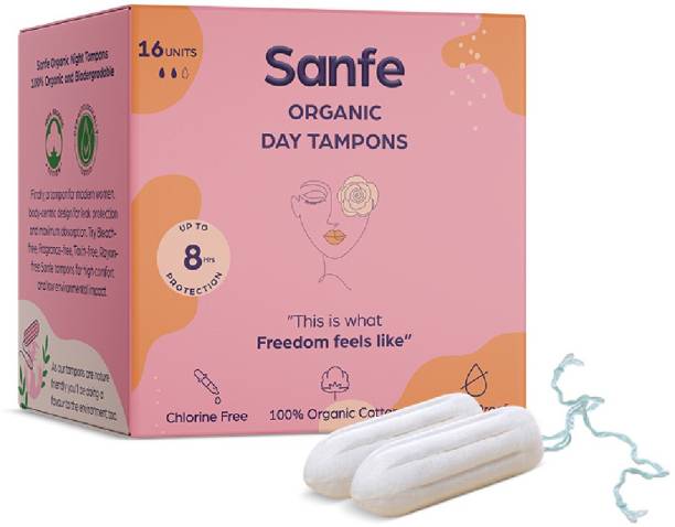 Sanfe 100% Organic Cotton Digital - Premium Design - Day Tampons