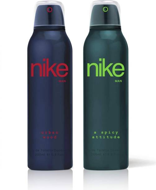 NIKE Man Deodorant (Urban Wood/A Spicy Attitude) Deodorant Spray  -  For Men