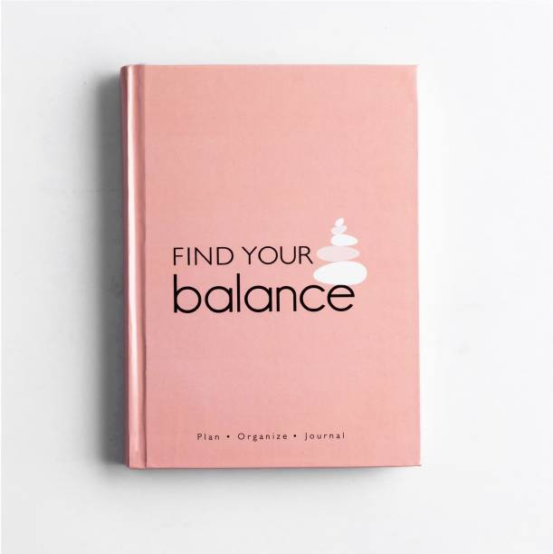 The Journal Lab Find Your Balance Undated Daily Planner and Journal to Schedule Your Day To-Do List and Productivity Tracker and Mood Tracker for Wellness Gratitude Journal with Stickers A5 Journal Designed Pages 300 Pages