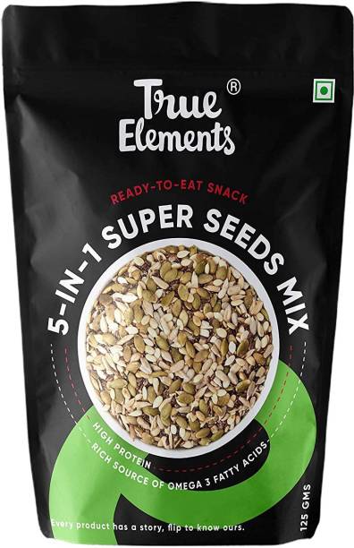 True Elements 5 in 1 Super Seeds Mix Rich in Protein and Fibre Superfood | Healthy Snacks mix Mixed Seeds