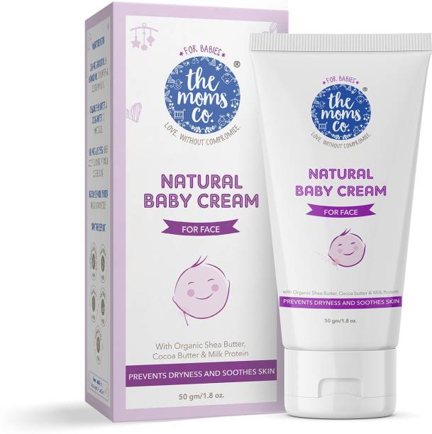 The Moms Co. Natural Baby Cream with Shea, Cocoa Butter & Milk Protein|Soft & Nourished Skin