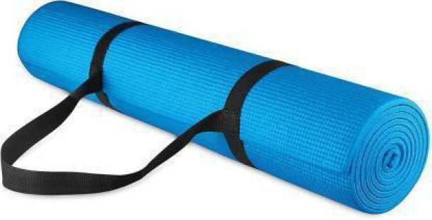 Shivam Creation 6MM Anti Skid Yoga , Exercise & Gym Mat with Strap Wool Yoga Strap
