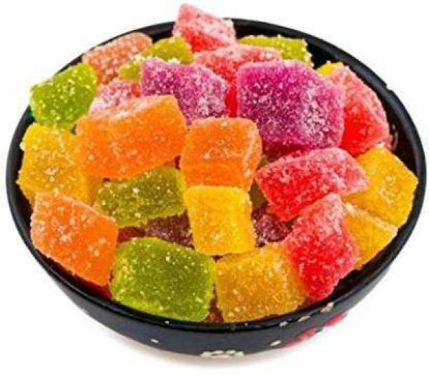 Freshtige Sweet-Coated in Sugar and Brightly Coloured Jelly Bites Sweet, Sour Jelly Beans
