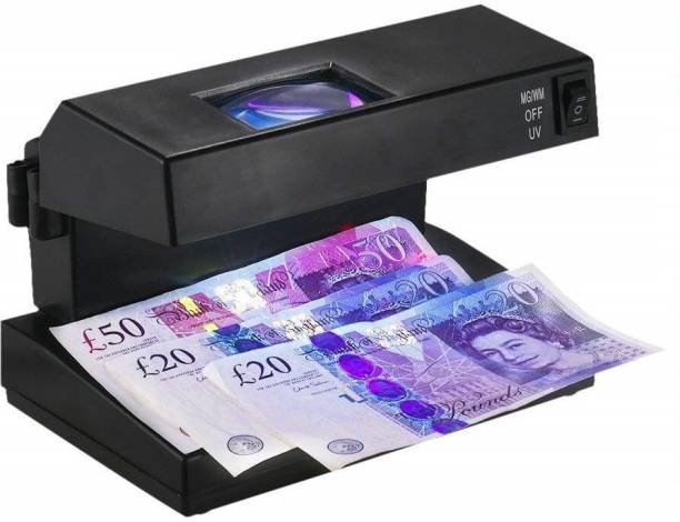 DRMS STORE Fake Note Detector/Money Cash Currency Detector Checker Testing Machine with UV Blue Lamp and White Light for Shops, Offices, Banks and Post Offices Handheld Counterfeit Currency Detector