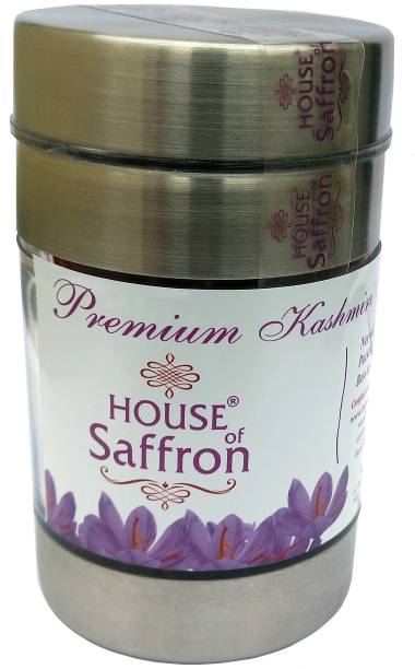 Houseofsaffron 50 grams Kashmir Original Long Thread Mogra Saffron Grade A1+++ Premium Natural Kesar