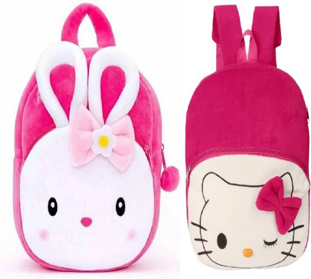 Lychee Bags Combo of Kids Velvet School Bags 10 L Backpack