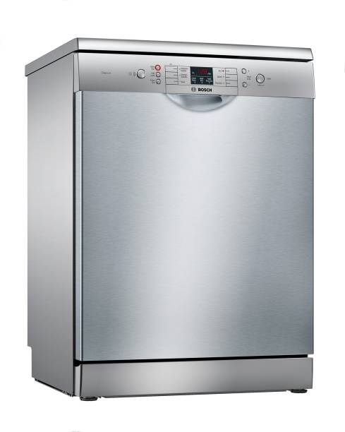 BOSCH SMS66GI01I Free Standing 13 Place Settings Intensive Kadhai Cleaning| No Pre-rinse Required Dishwasher