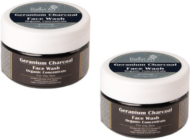 rustic art charcoal face wash