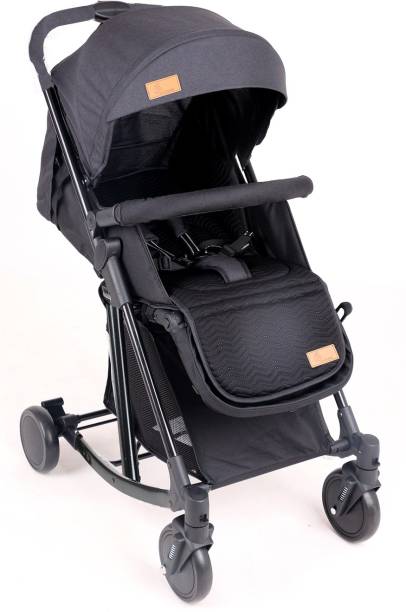 R for Rabbit Rock N Roll - The Rocking Baby Stroller and Pram for Baby/Kids with Easy Compact Folding Stroller Cum Rocker ( Black) Stroller Cum Rocker