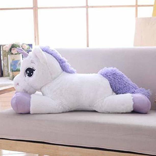 True Basket Big Size Funny Unicorn Stuffed Animal Plush Soft Toy  - 65 cm