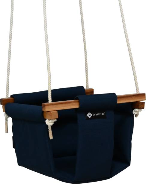 Shopoflux swing for kids | jhula swing baby Wooden, Polyester Small Swing