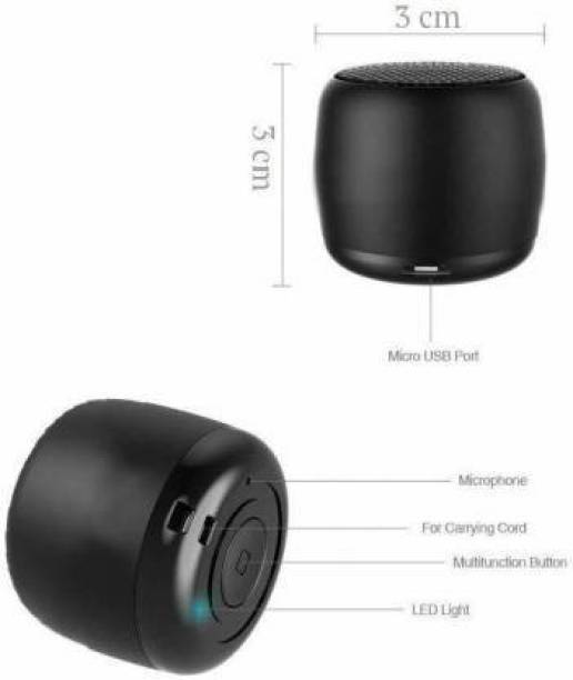 dilgona Super Collection Smallest Coin sized Speaker Full, High-Def Sound: Enjoy an impressively full sound quality and robust bass realized through audio driver and passive subwoofer. Long Playtime, Fast Recharge: Enjoy hours of music 2 W Bluetooth Speaker Boom Box