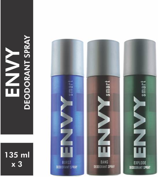 ENVY Smart Deo Burst , Explode , Bang Deodorant Spray  -  For Men