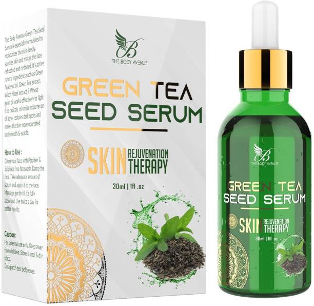 The Body Avenue Green Tea Seed Serum for Deep Moisturization, Treats Acne, Sun Damage, Soft & Supple Skin