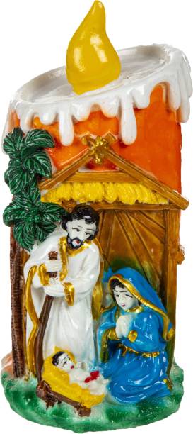 Delhi Gift House Holy Mother Mary, Mother of Jesus Decorative Showpiece Statue Assembled 14 cm Pack of 1