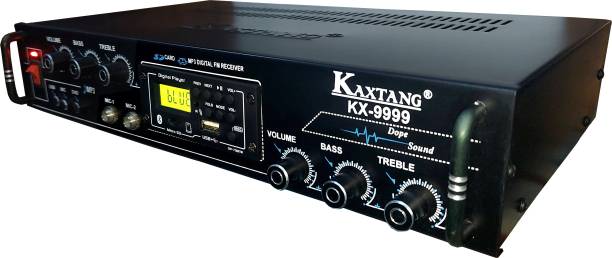 KAXTANG NEW SERIES DJ remix Amplifier with Audio Recording mode and Electronic Fuse Full Black Digital Stereo With BT/ USB/ SD-Card /FM /AUX 5000 W AV Power Amplifier