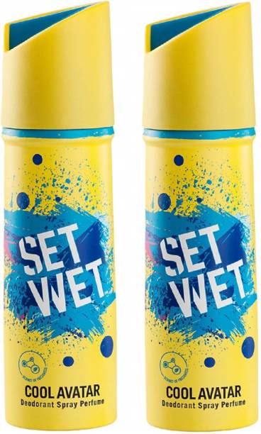 SET WET Cool Avatar Deodorant & Body Spray 150ML **2PCC Deodorant Spray  -  For Men