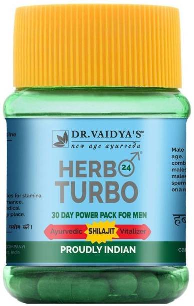 Dr. Vaidya's Herbo24Turbo - Ayurvedic Shilajit Vitalizer Sexual Power For Men