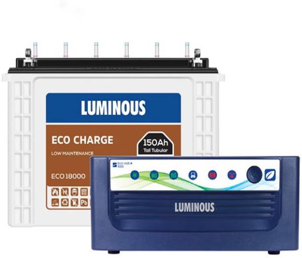 LUMINOUS EcoVoltNeo 1050+Eco18000 Tubular Inverter Battery