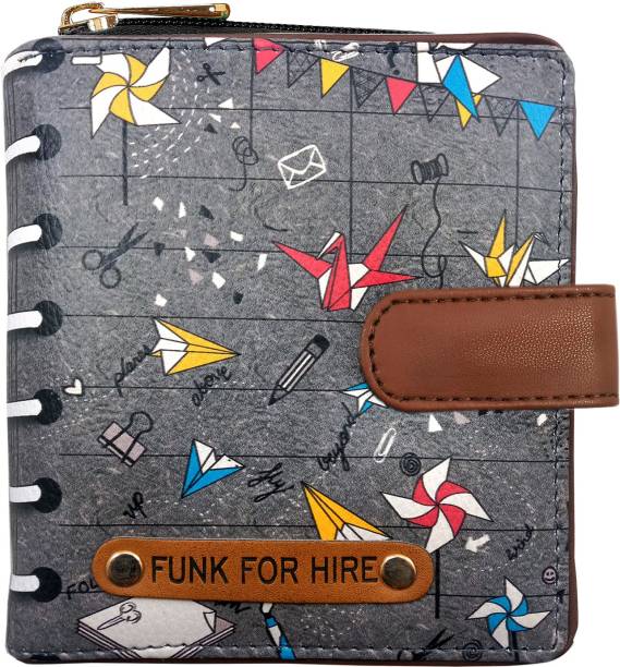 FUNK FOR HIRE Women Casual White, Brown Artificial Leather Wallet