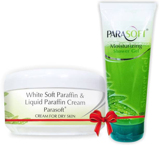 parasoft Combo pack of Cream for Dry Skin + Moisturizing Gel (Refreshing Shower Gel) | suitable for all skin types | keeps your skin hydrated and moisturised|with added goodness of aloevera