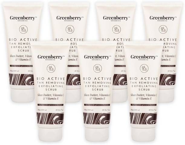 Greenberry Organics Bio Active Tan Removal Cream Scrub for men & women, Scrub for Face & Body, Exfoliating Scrub, Body Polishing, De-tan Face Pack,…