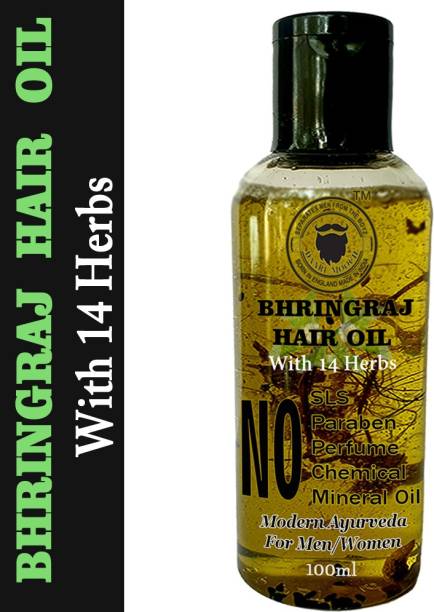 Daarimooch Bhringrah Hair Growth Oil - Anti Hair Fall with 14 Herbs Hair Oil
