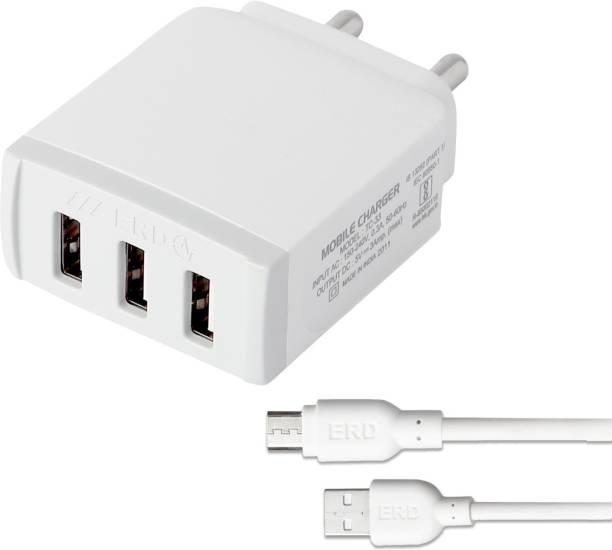 ERD TC-33_MICROUSB 3 A Multiport Mobile Charger with Detachable Cable