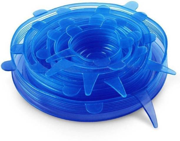 SKYFISH Stretchable silicon lids 2.6 inch, 3.8 inch, 4.5 inch, 5.7 inch, 6.5 inch, 8.3 inch Lid Set