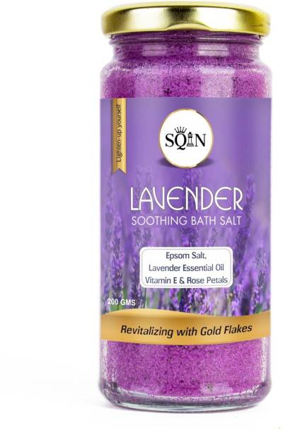 Sqin by Aprobynce Lavender Bath Salt with Gold Flakes