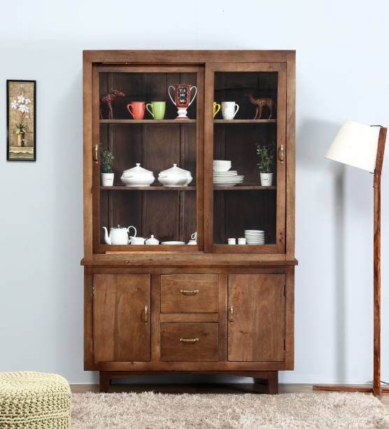Balaji Wooden Solid Wood Crockery Cabinet
