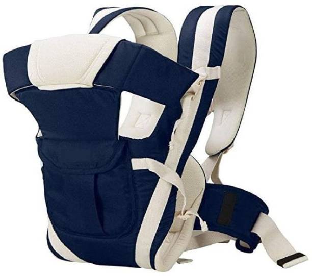 Atharv Enterprises Kids 4-in-1 Adjustable Baby Carrier Cum Kangaroo Bag/Honeycomb Texture Baby Carry Sling/Back/Front Carrier for Baby with Safety Belt and Buckle Straps Baby Cuddler