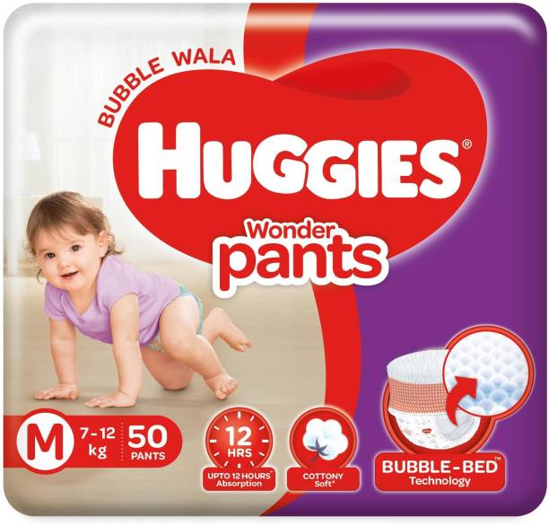 Huggies Wonder Pants with Bubble Bed Technology - M