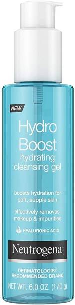 NEUTROGENA Hydro Boost Hydrating Gel Facial Cleanser & Makeup Remover Face Wash Makeup Remover