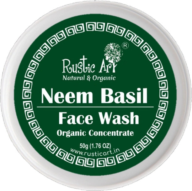 rustic art neem basil face wash price