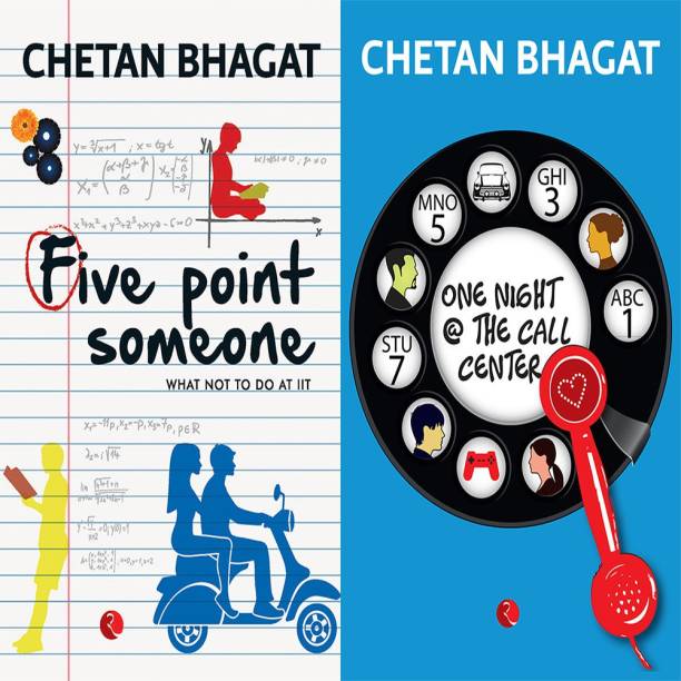 One Night @ The Call Centre + Five Point Someone ; What Not To Do At IIT (Set Of 2 Books)