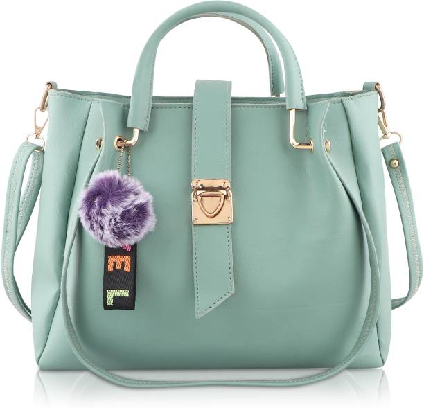 Women Green Hand-held Bag - Extra Spacious Price in India