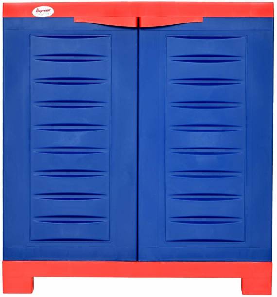 Supreme Fusion-01, Plastic Cabinet/Wardrobe For Storage-Red-Blue Plastic Cupboard