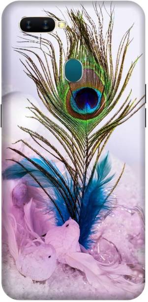 PRINTVEESTA Back Cover for Oppo A11K/CPH2083 Lord Krishna Peacock Feather Printed Back Cover
