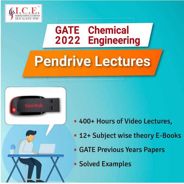 ICE GATE Chemical Engineering 2022 : Pendrive (Video lecture) Covers all Subjects