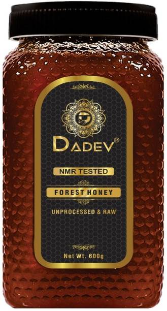 DADEV Honey NMR Tested 100% Pure Unprocessed Organic Raw Forest Honey-GLASS JAR