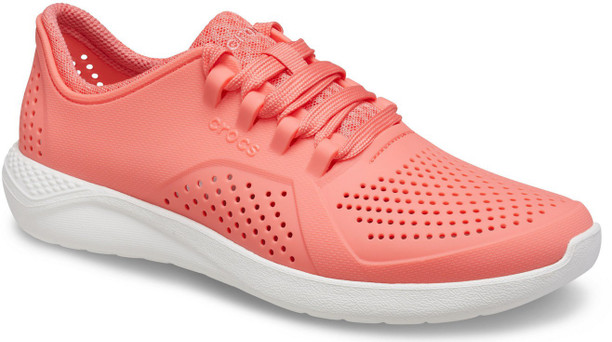 womens white croc tennis shoes