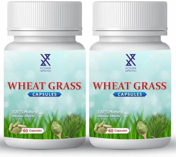 xovak pharma Organic Wheat Grass Capsules - 400mg